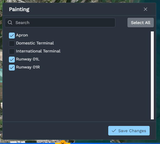 Assigning work areas directly to a task