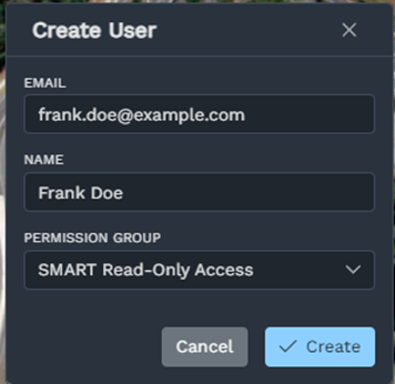 Creating a new user