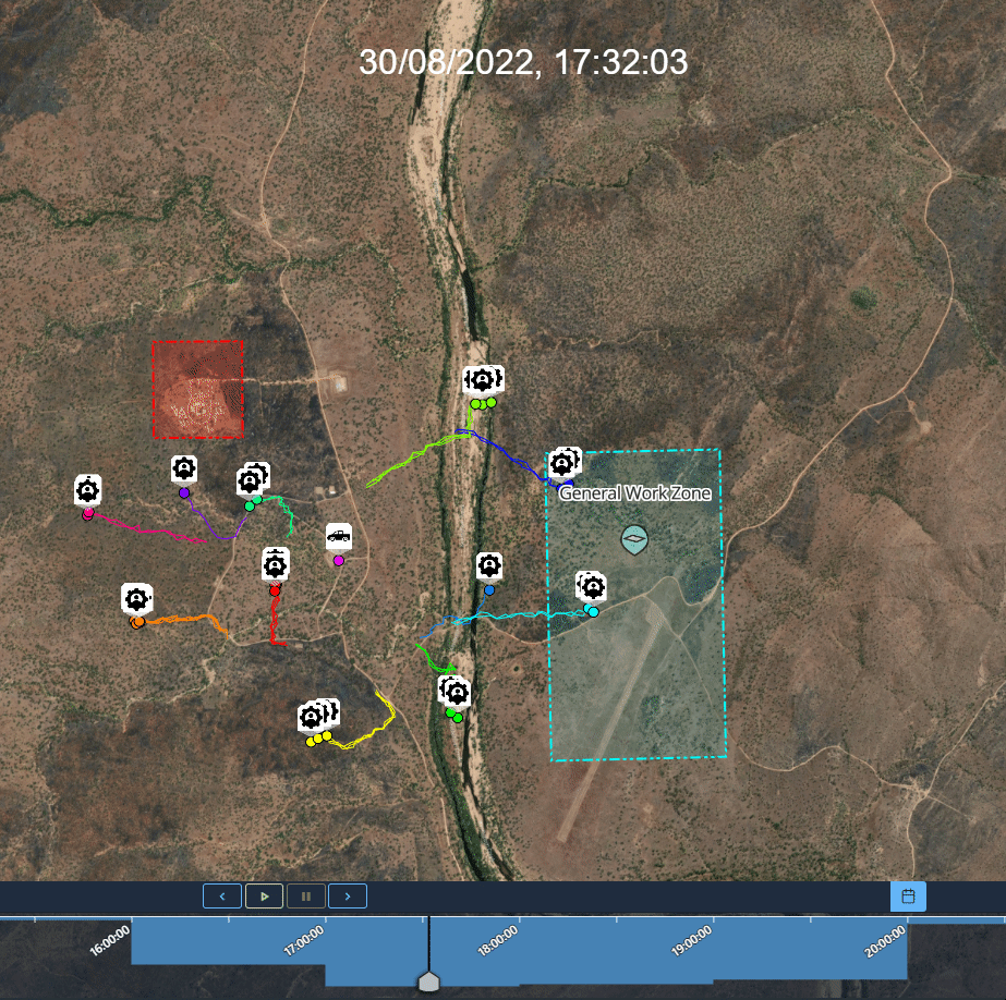 Moving the cursor in historic view